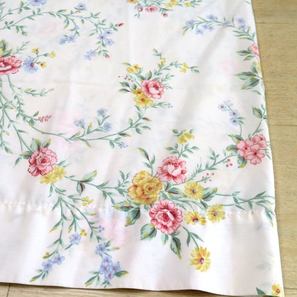Vintage JC Penny One (1) King Pillowcase Floral Percale USA Made - Picture 8 of 11